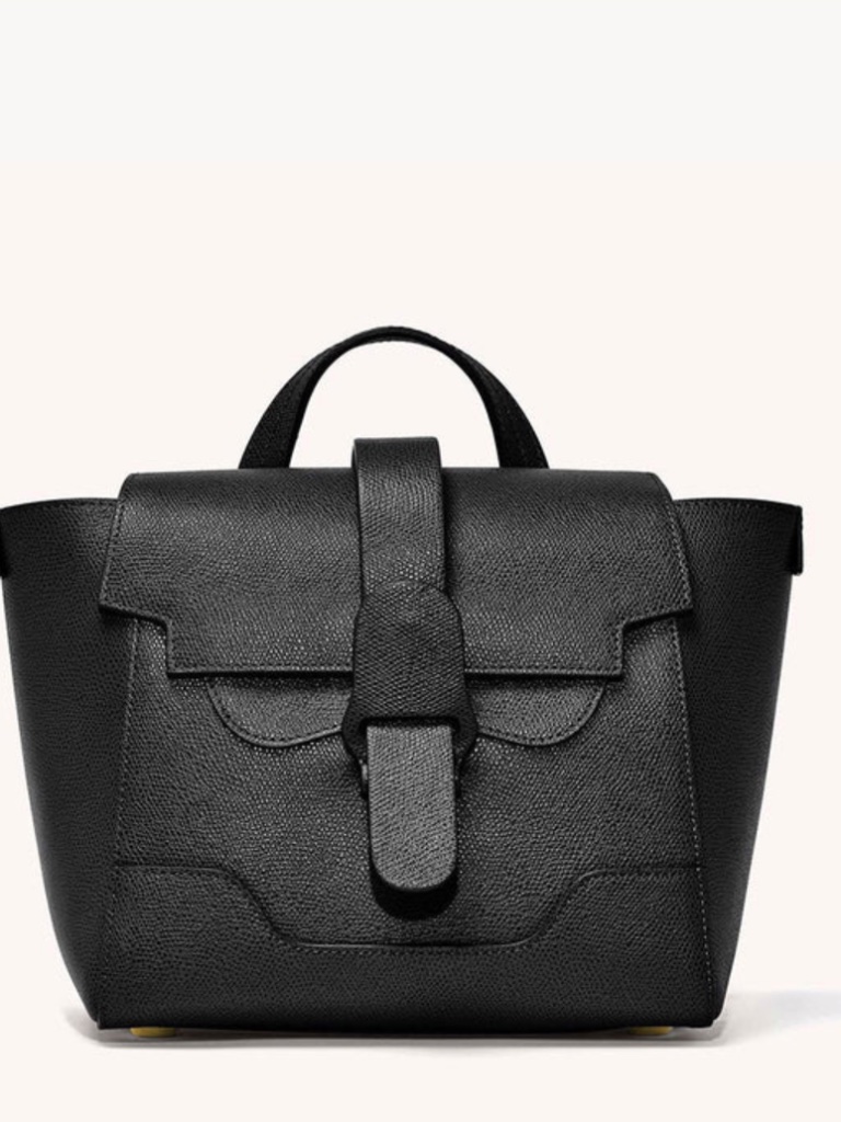 Senreve Mini Maestra Bag - Pebbled Noir Gold